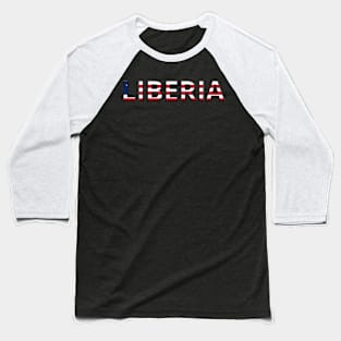 Drapeau Liberia Baseball T-Shirt